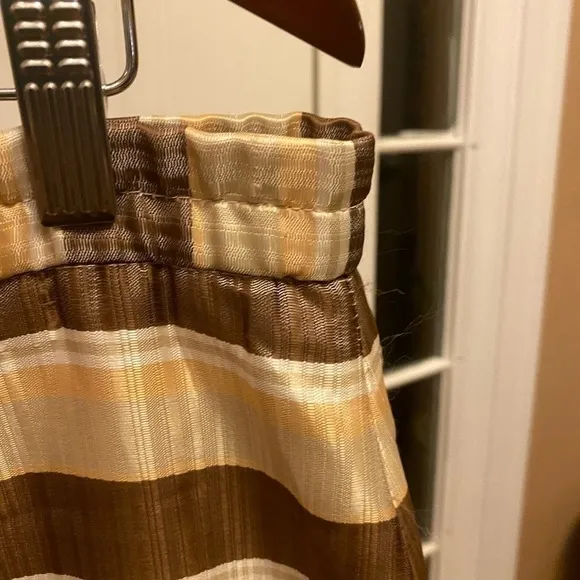 JUSTIN TAYLOR GOMD &amp; BROWN LONG SKIRT SIZE 16W
