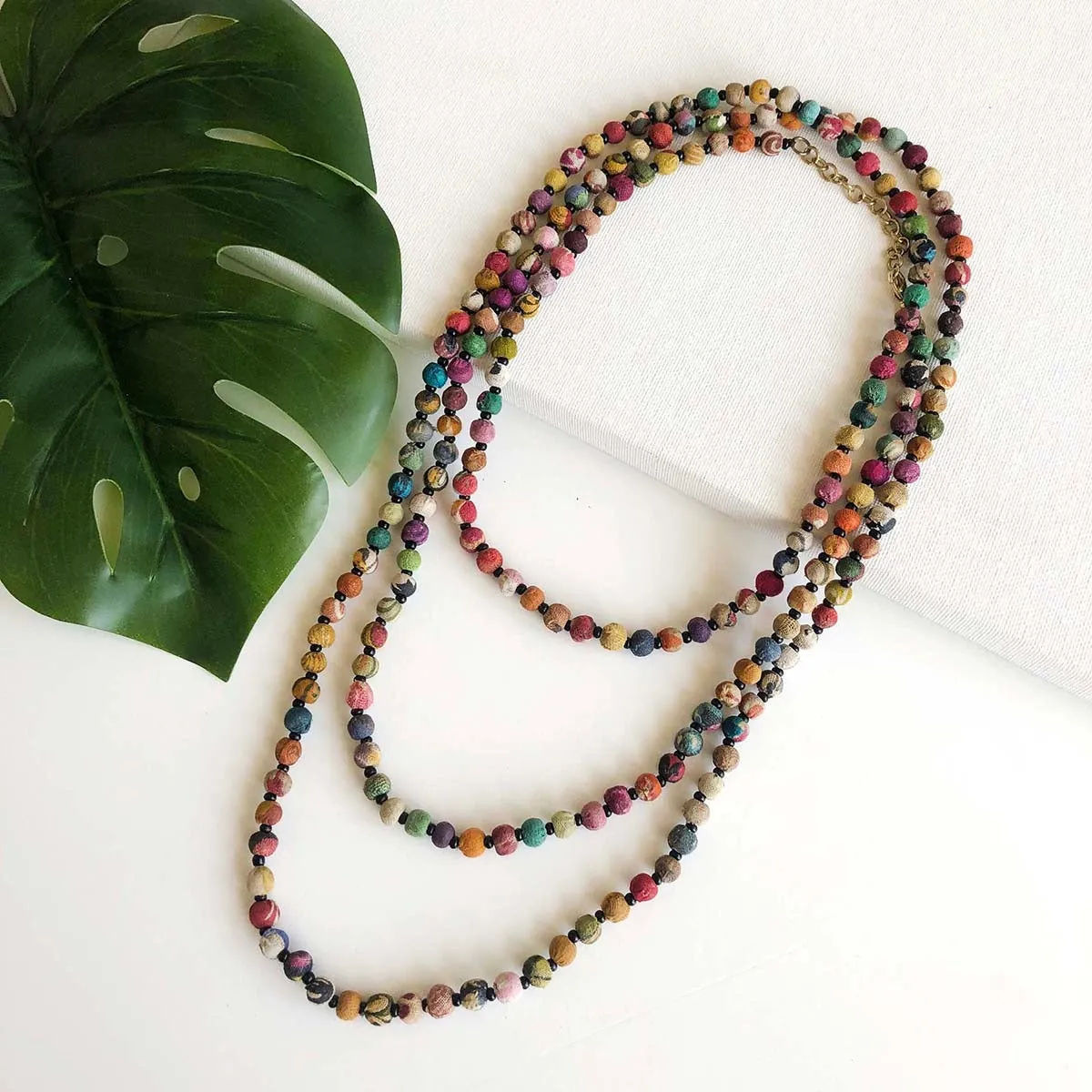 Kantha  Necklace -Flapper