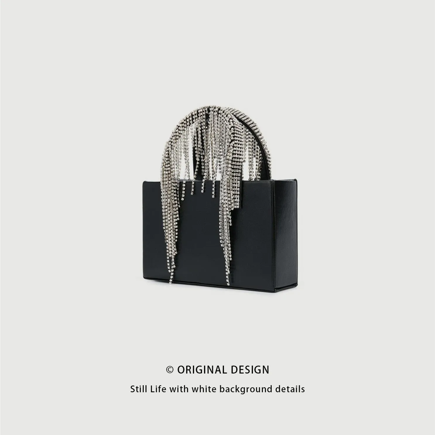KARA MIDI FRINGE Crystal Tassel Bag
