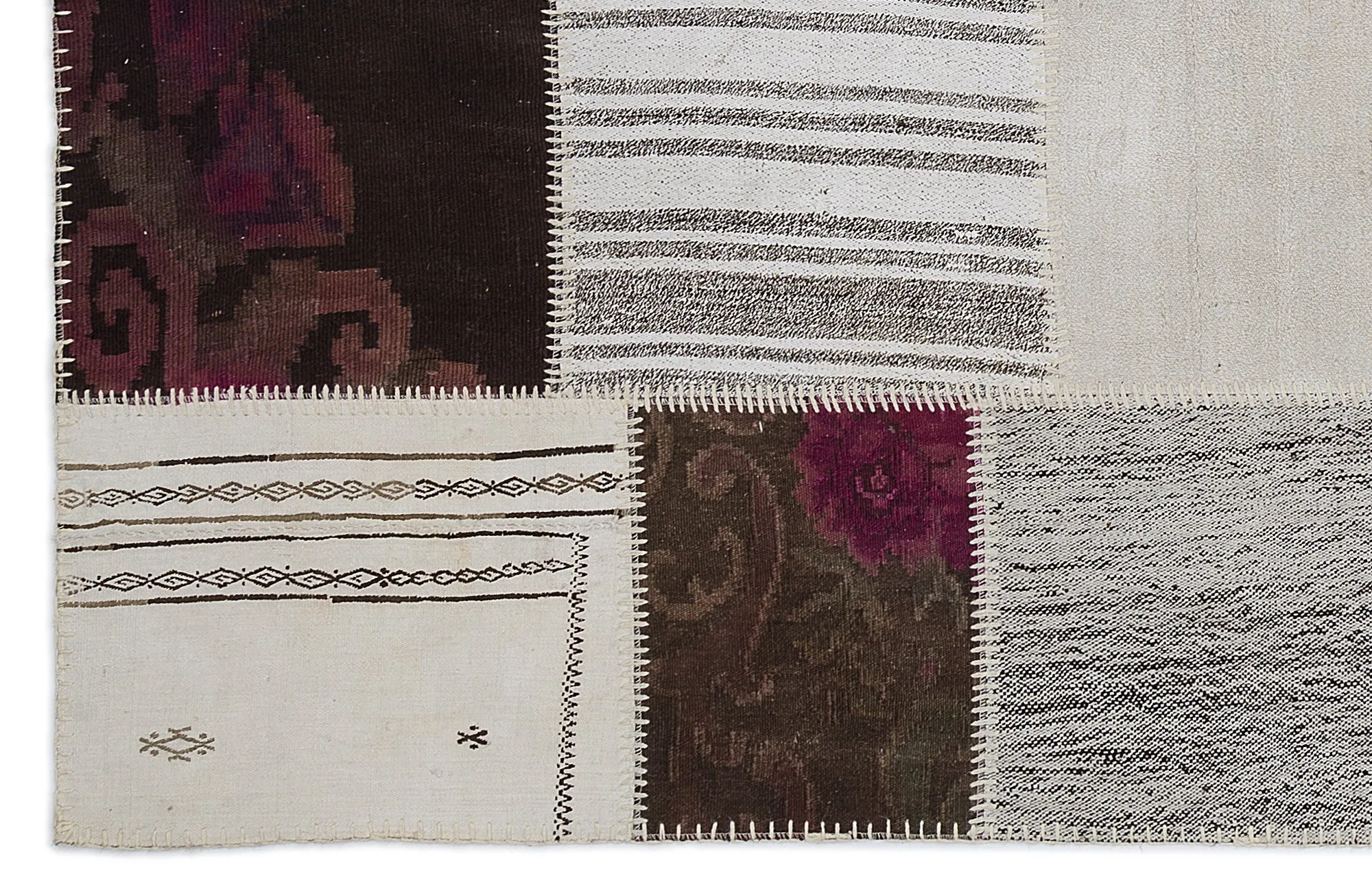 Karabakh Kilim Patchwork Unique Rug 5'3'' x 7'7'' ft 160 x 230 cm