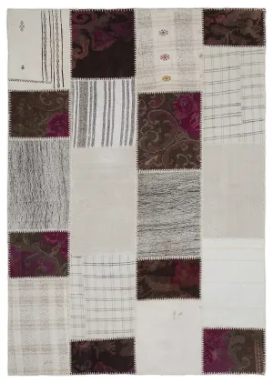 Karabakh Kilim Patchwork Unique Rug 5'3'' x 7'7'' ft 160 x 230 cm