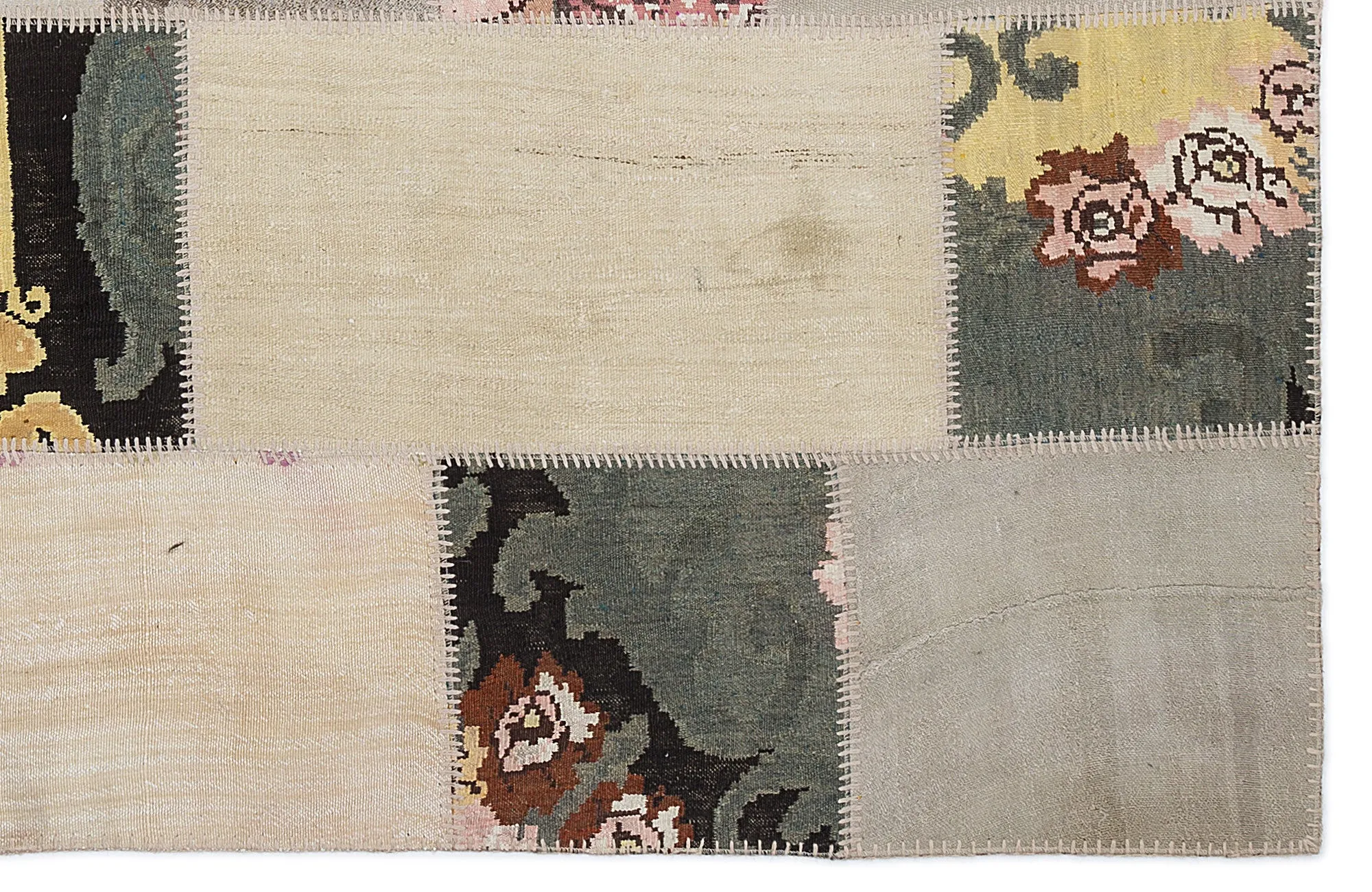 Karabakh Kilim Patchwork Unique Rug 5'3'' x 7'7'' ft 160 x 230 cm