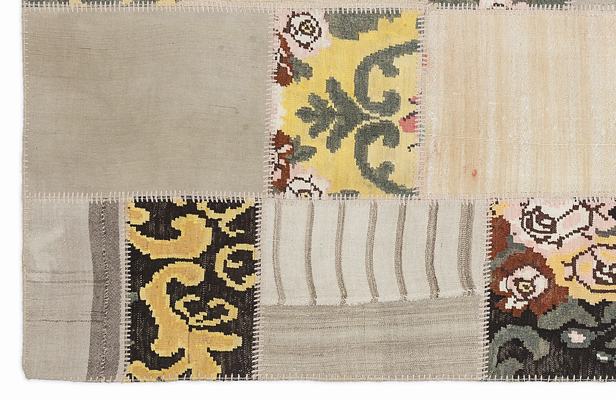 Karabakh Kilim Patchwork Unique Rug 5'3'' x 7'7'' ft 160 x 230 cm
