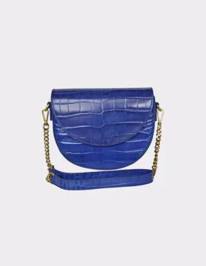 KATHRYN WILSON Willa Bag - Cobalt Croc