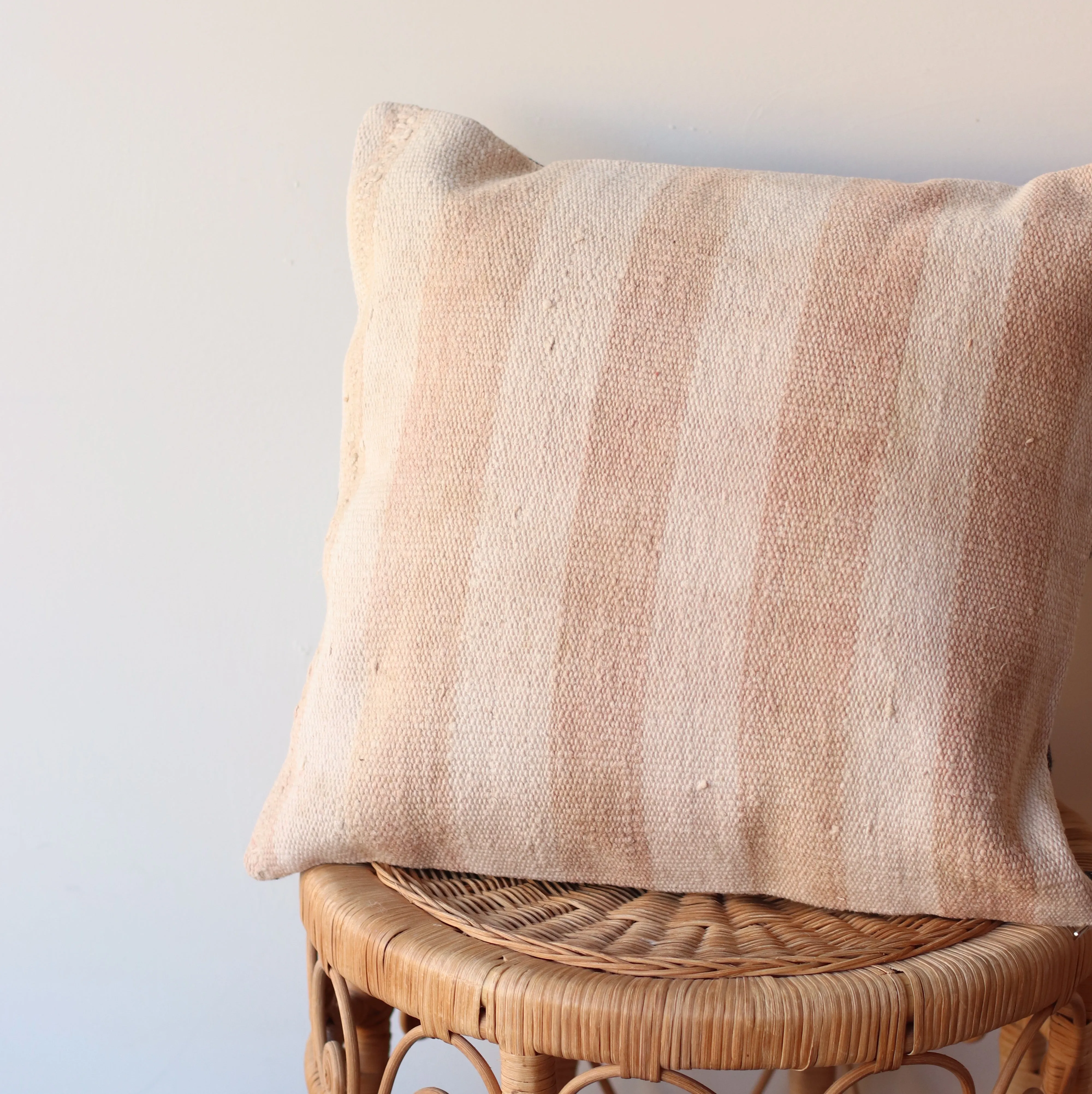 Kilim Pillow | Neutral Check, includes insert, 16"