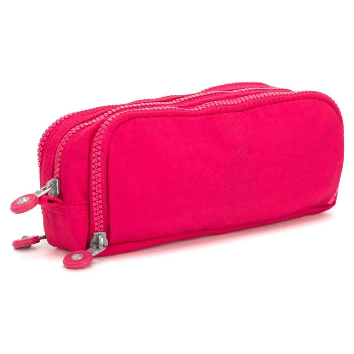 Kipling-Gitroy-Large zipped pencase with multiple compartments -True Pink-13564-09F