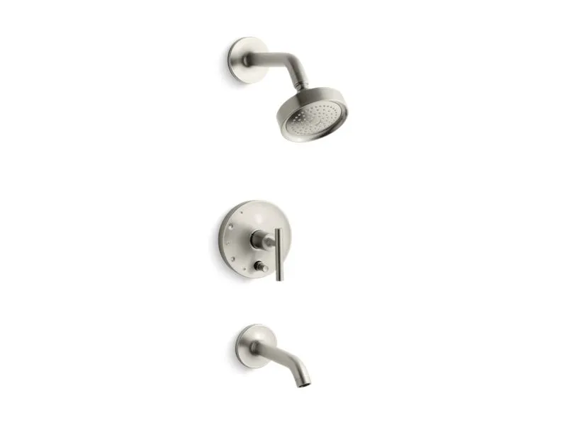 KOHLER K-T14420-4 Purist Rite-Temp bath and shower trim with lever handle and 2.5 gpm showerhead