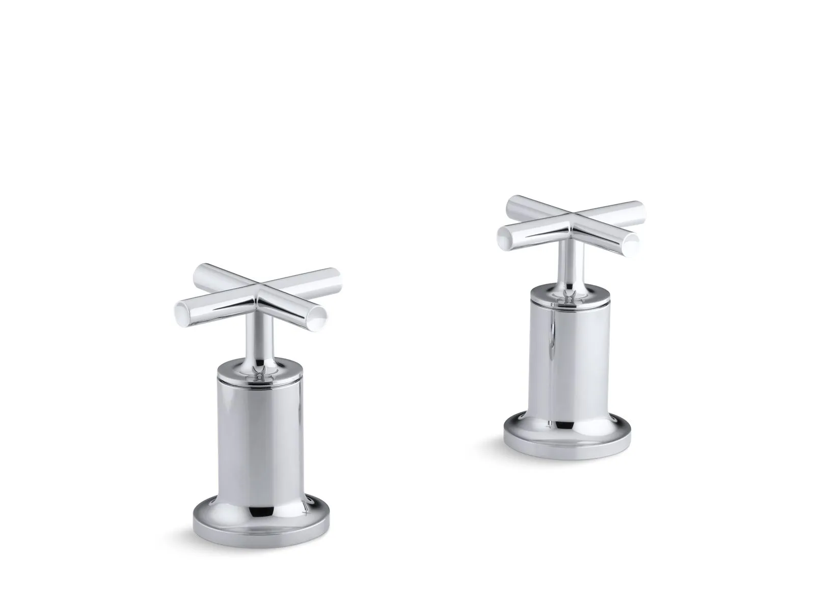 KOHLER K-T14429-3 Purist Deck- or wall-mount bath faucet handle trim with cross design