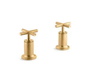 KOHLER K-T14429-3 Purist Deck- or wall-mount bath faucet handle trim with cross design