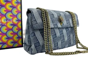 Kurt Geiger London Denim Chain Shoulder Bag