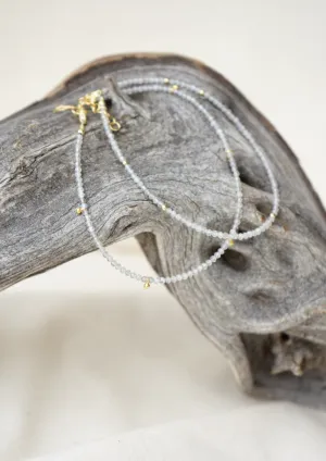 Labradorite & Gold Drops Anklet