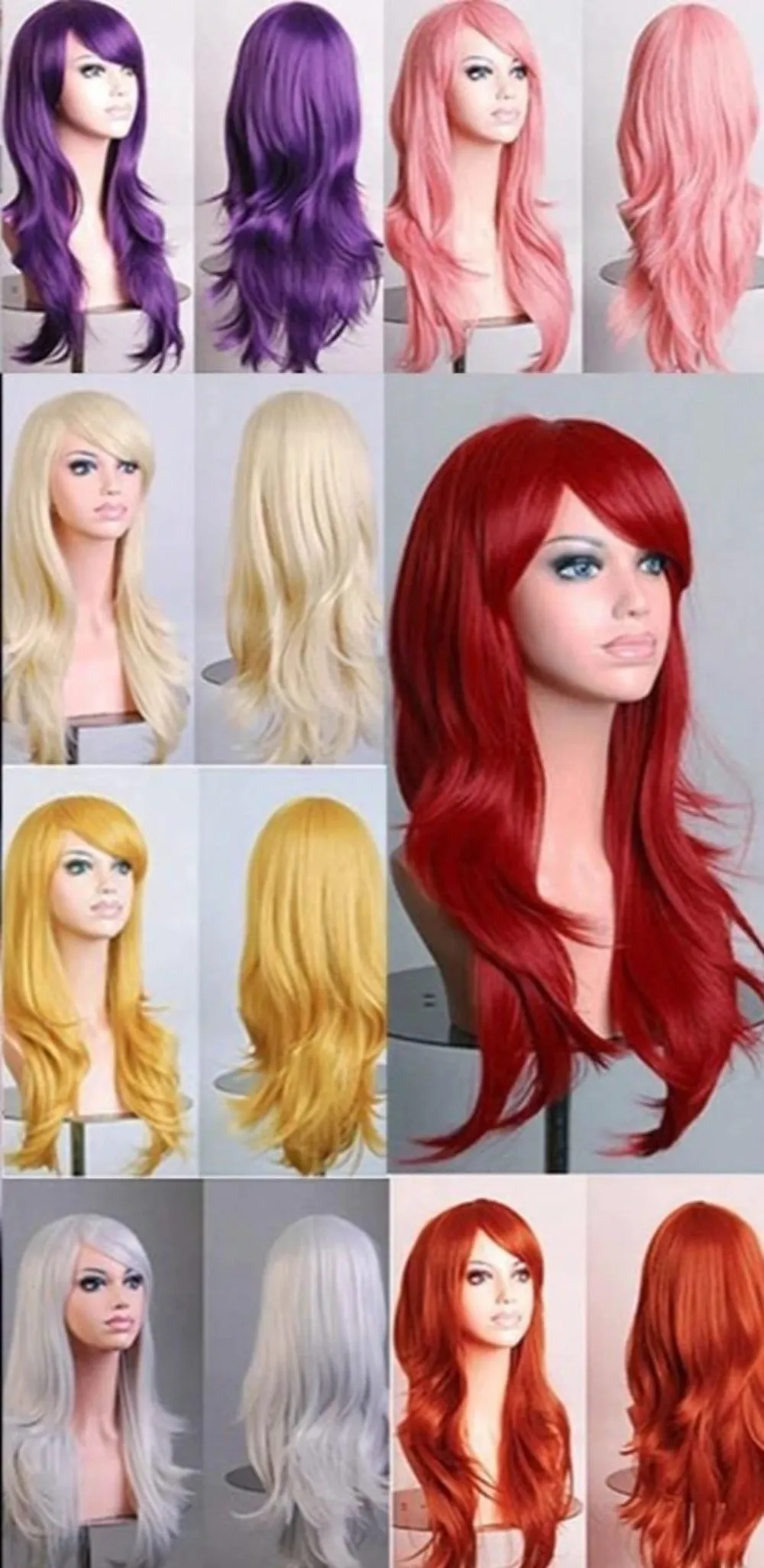 Ladies Loose Wave Synthetic Wigs - 28colors