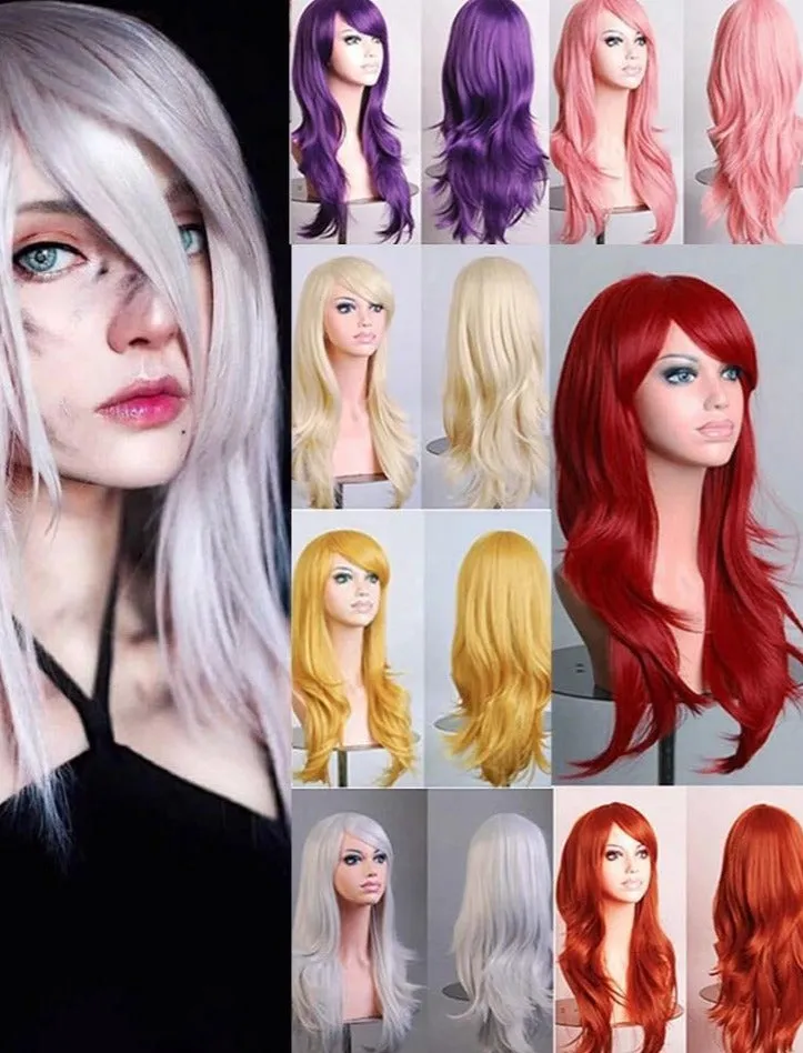 Ladies Loose Wave Synthetic Wigs - 28colors