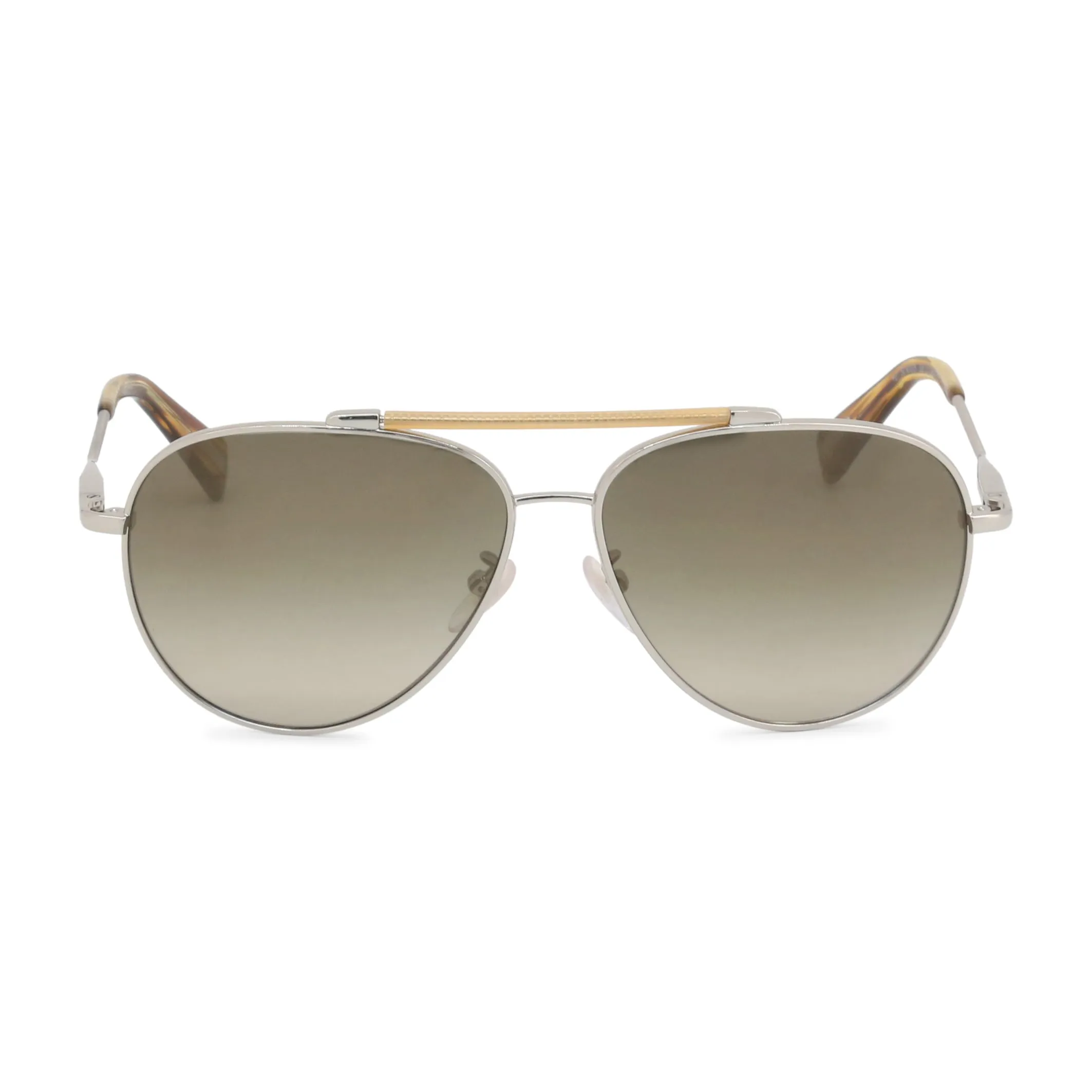 Lanvin - Silver & Natural Aviators