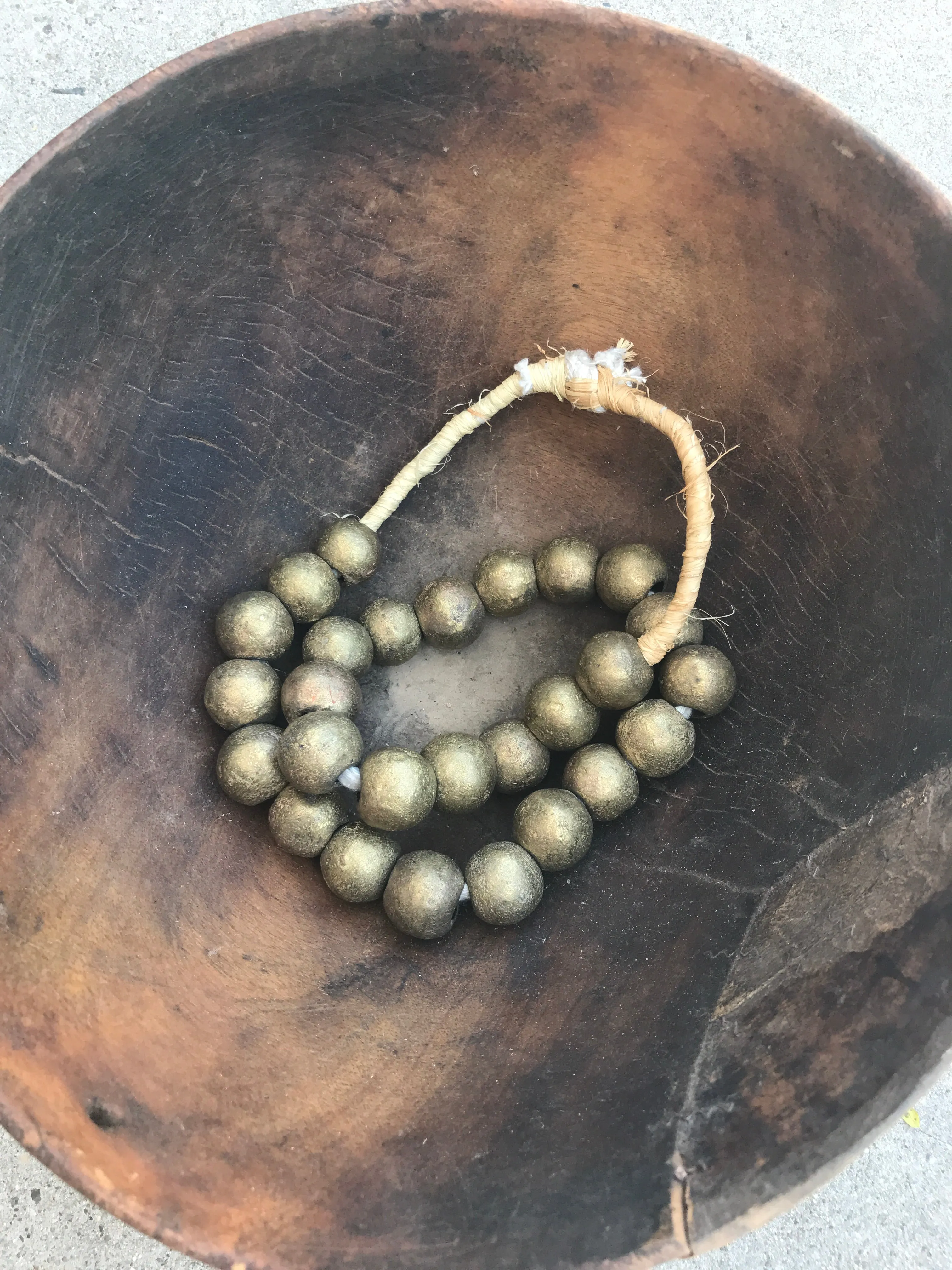 Large Brass Beads from Africa