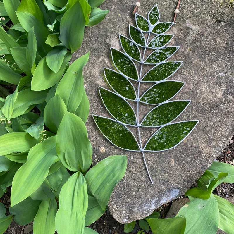 Large Fern Stained Glass