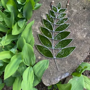 Large Fern Stained Glass
