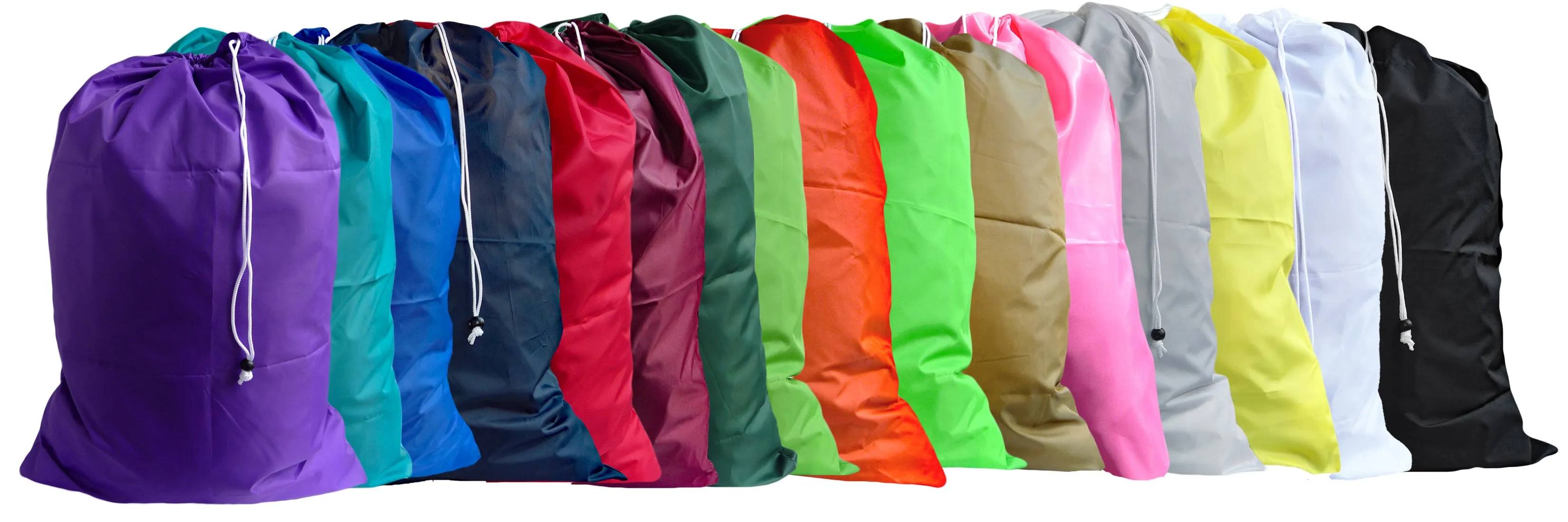 Large Laundry Bags Assorted Colors (100 Pack)
