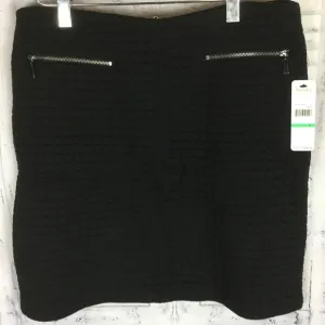 Laundry by Shelli Segal Black Midi Skirt NWT Sz 8
