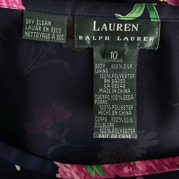 Lauren Ralph Lauren Silk Floral Skirt