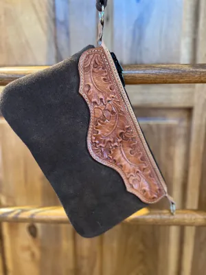Leather Wrist Hand Bag