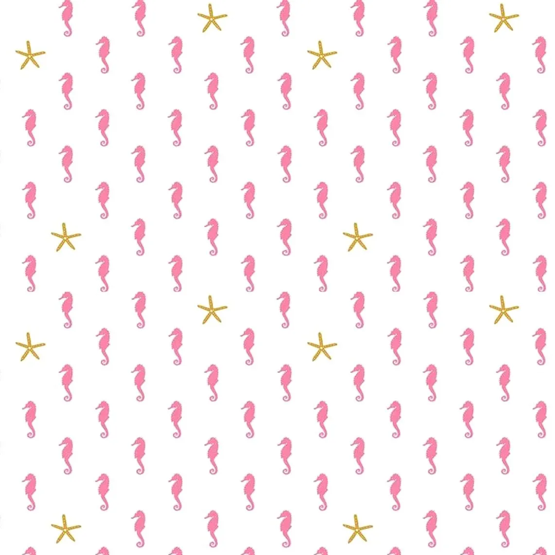 Let's Be Mermaids Sea Horse White Sparkle