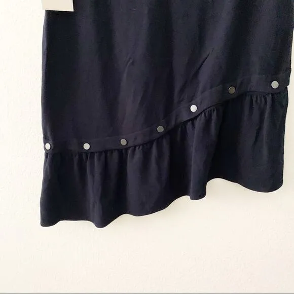 Lewit Nordstrom Asymmetrical Snap Detail Skirt New Size 16