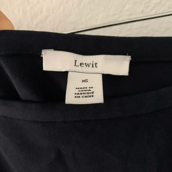 Lewit Nordstrom Asymmetrical Snap Detail Skirt New Size 16