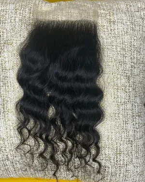 LHS Cambodian Rich Wavy Curl 5X5 Closure