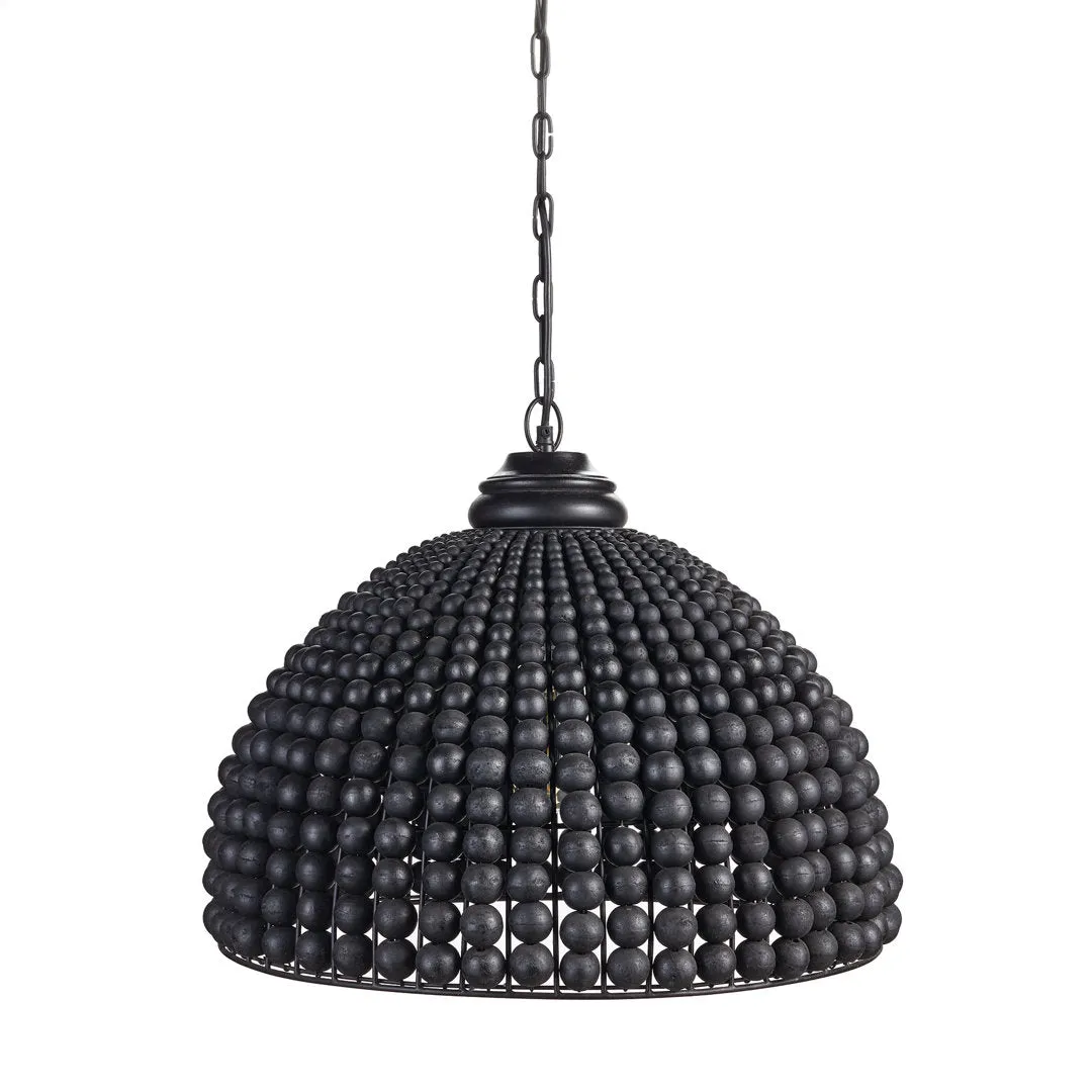 Lindy 1 - Light Single Dome Pendant with Wrought Iron Accents Joss & Main