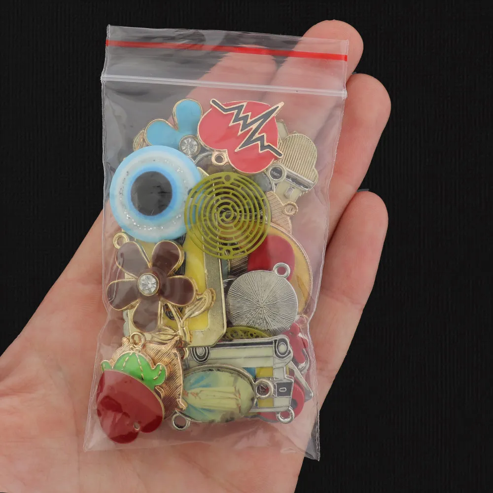 LIQUIDATION Enamel Charms Assorted Grab Bag - Less Than Wholesale Cost Grab Bag 90% Off - GRAB003