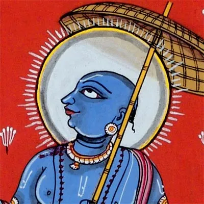 'Lord Vamana' Vishnu Dashavtar Patachitra Painting
