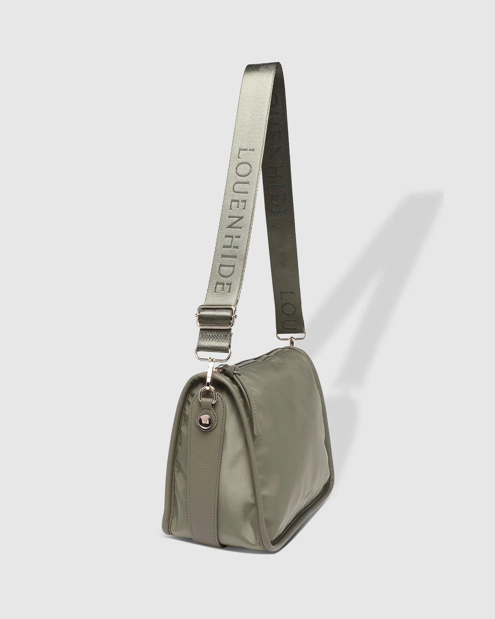 LOUENHIDE Milan Nylon Crossbody Bag - Khaki