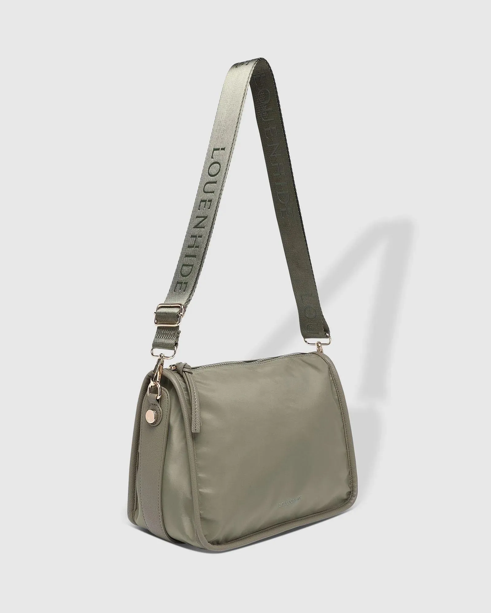 LOUENHIDE Milan Nylon Crossbody Bag - Khaki