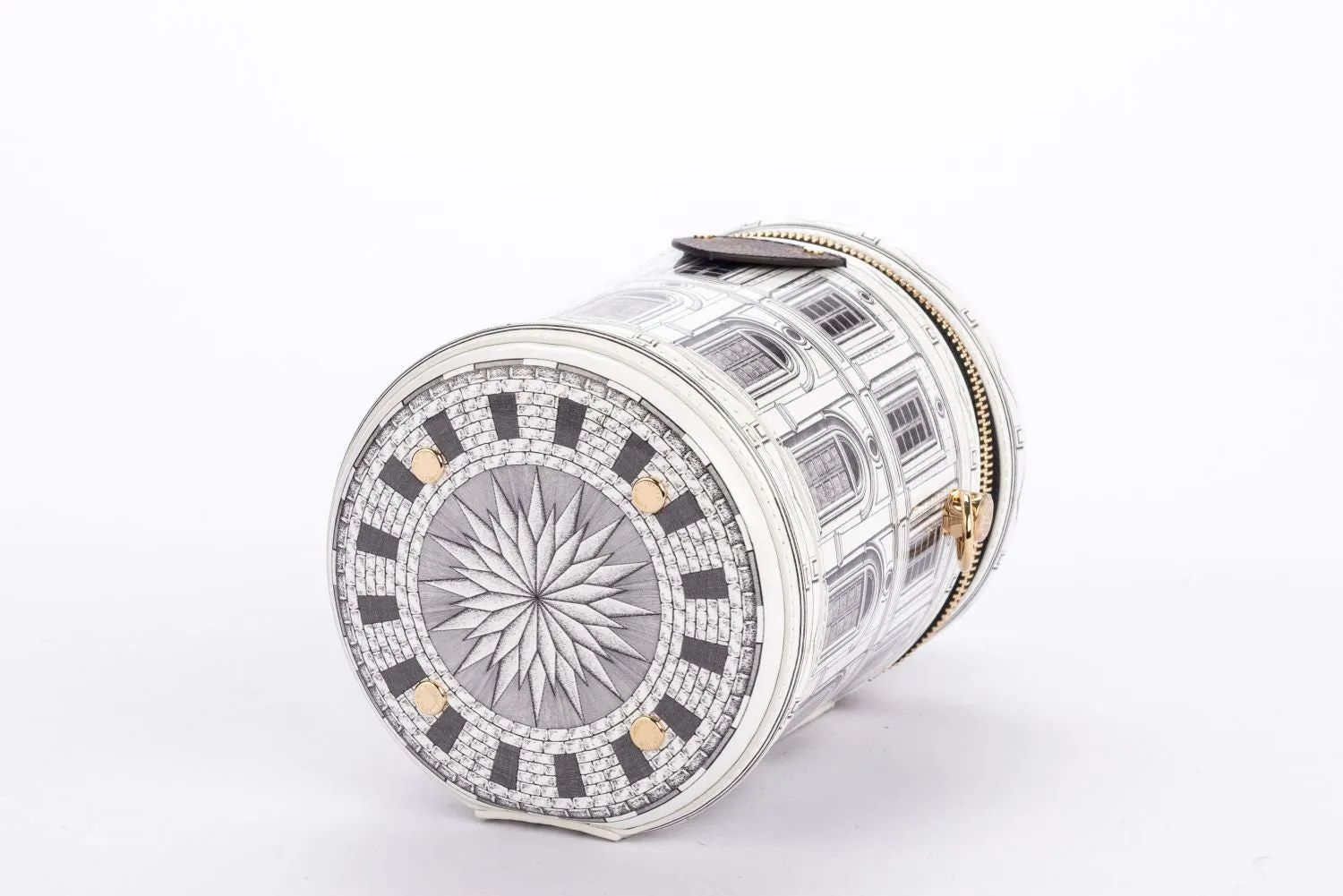Louis Vuitton Fornasetti Cannes Vase Architettura Handbag (M59143), Gold Hardware, with Strap, Gold Chain, Lock, Keys, Dust Cover & Box