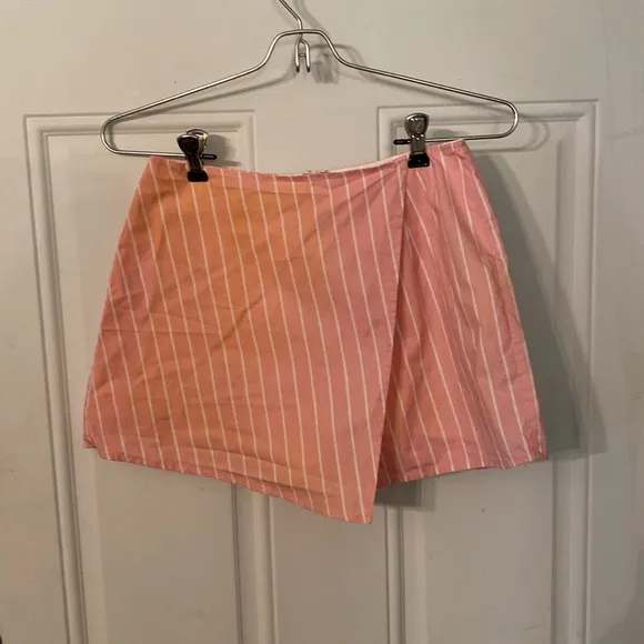 Lovers   Friends Stargazer Revolve Pink and White Striped Skort