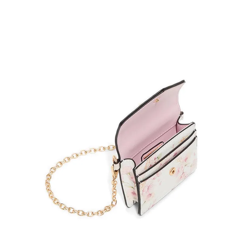 Lucilyn Wallet On A Chain - Open Pink
