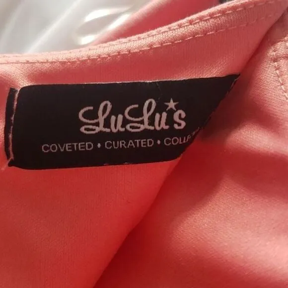 LuLu's. Pink Salmon Mini Pencil Skirt. Size S.