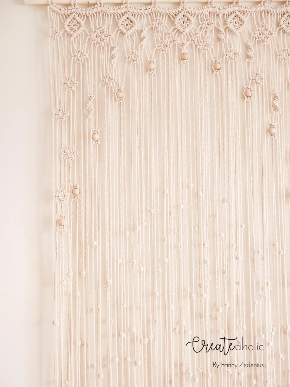 Macramé curtain, "Angelica"
