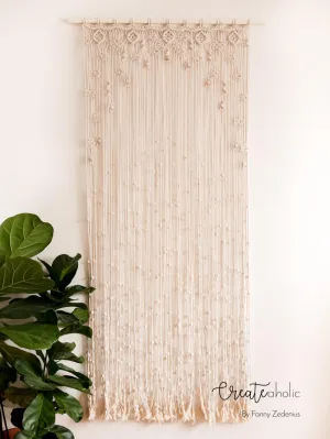 Macramé curtain, "Angelica"