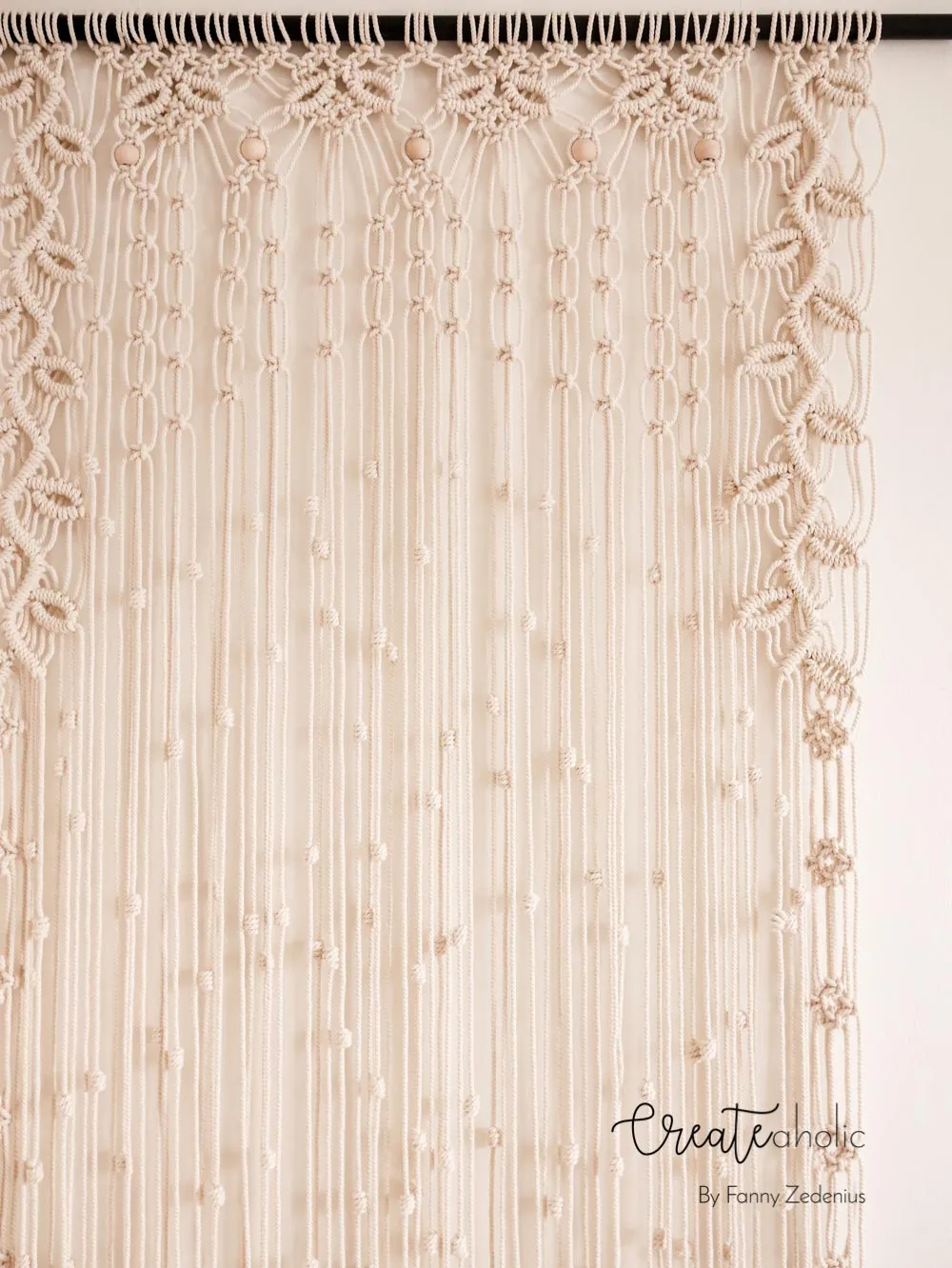 Macramé curtain, "Eve"
