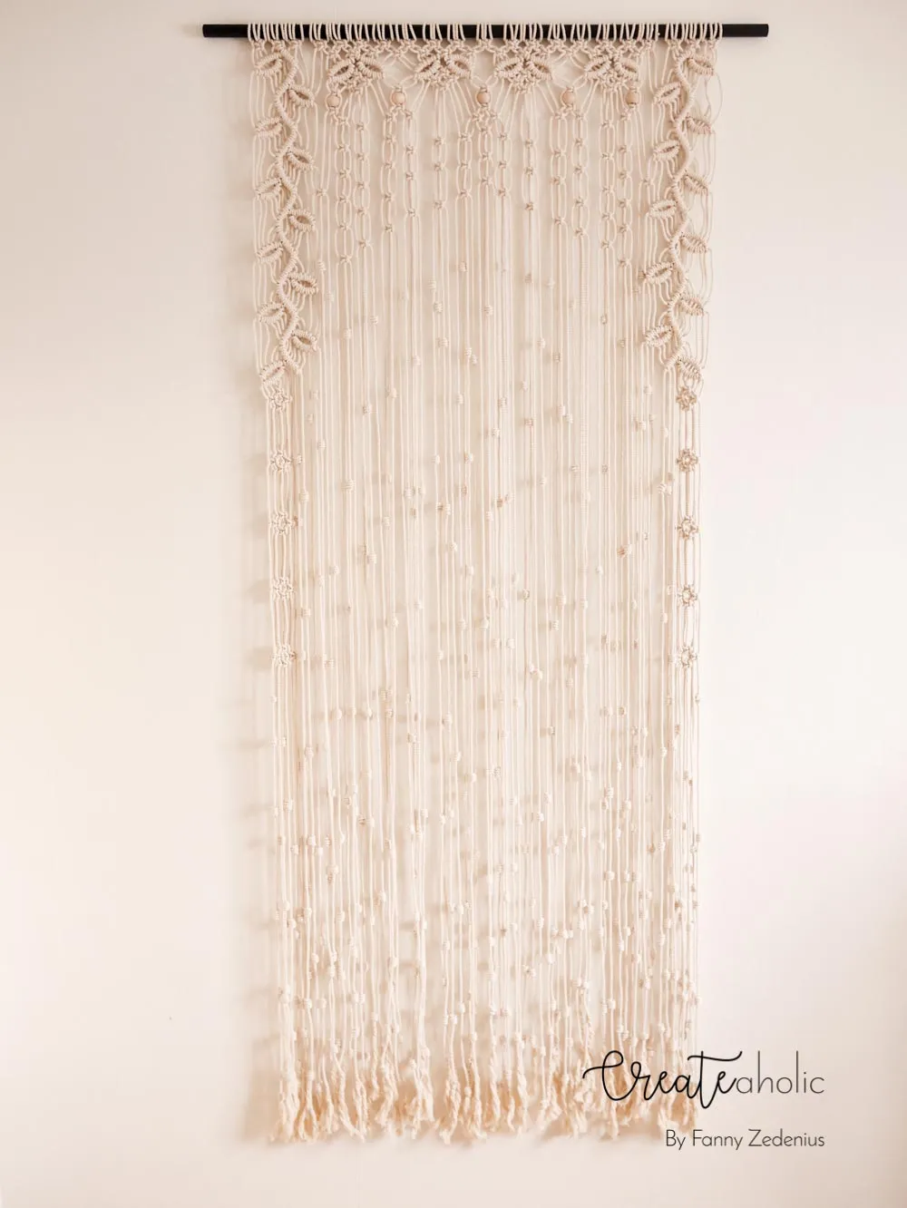 Macramé curtain, "Eve"