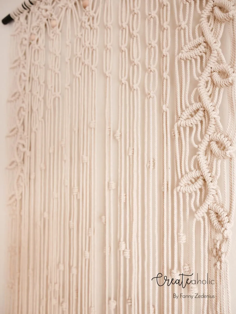 Macramé curtain, "Eve"