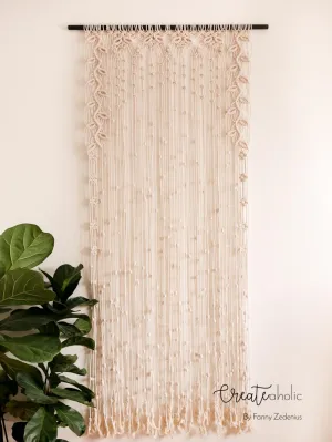 Macramé curtain, "Eve"