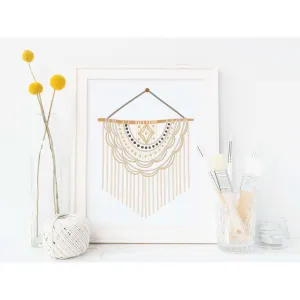 Macrame Art Print