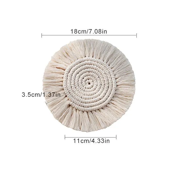 Macrame Bohemian Coasters  | set of 2