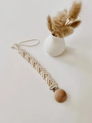 Macrame Pacifier Clip