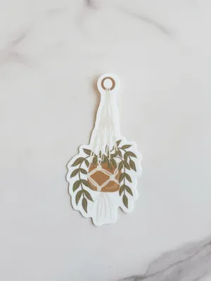 Macrame Plant Hanger Sticker