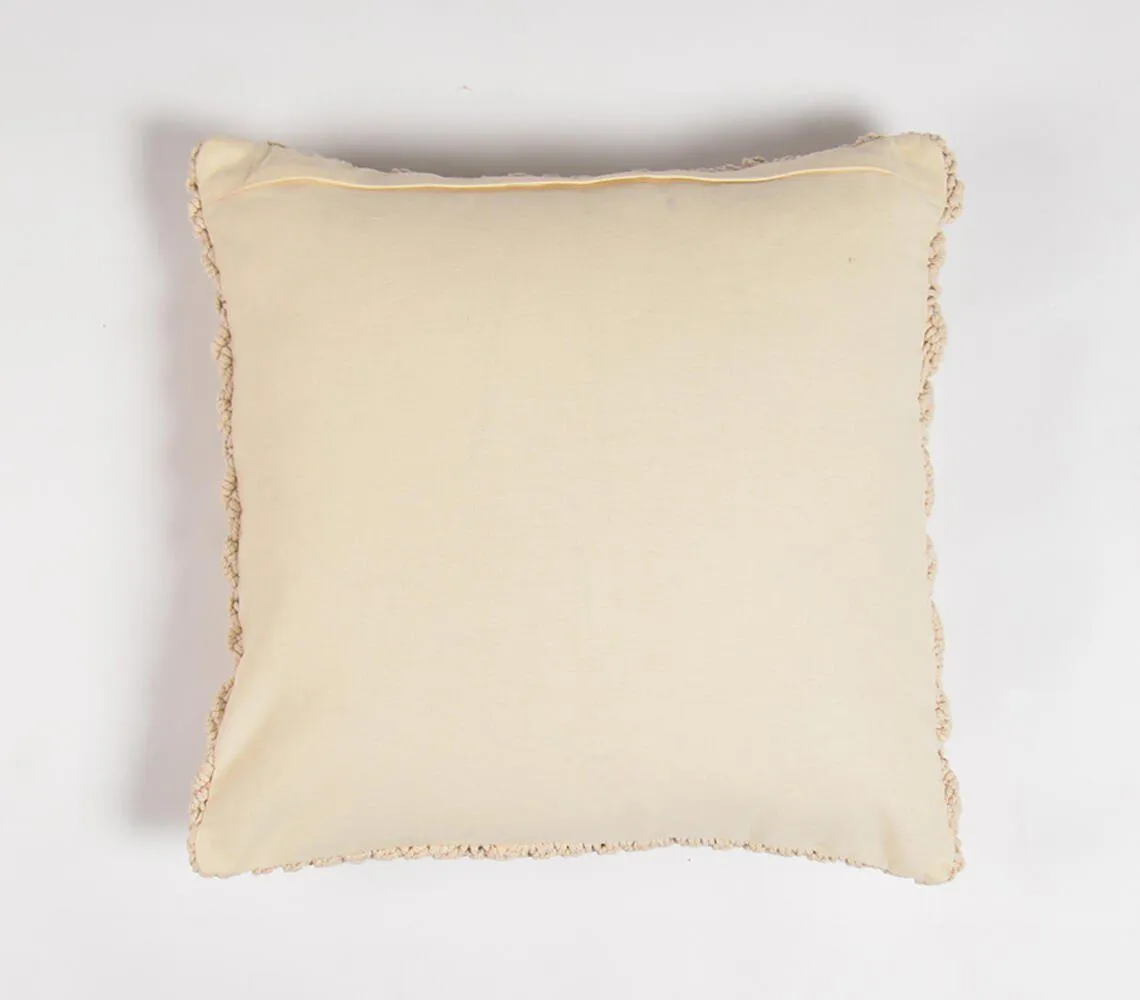Macrame Square Cushion Cover | Diamond