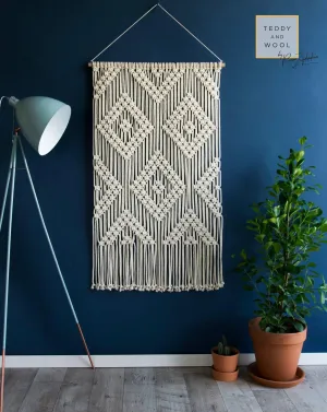 Macrame Wall Hanging Geometric Wall Art Tapestry "MYRA"